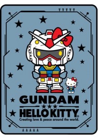 Jeté en Molleton Hello Kitty x Gundam - Par Bioworld
